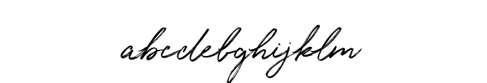 ParadiseThoughts-Regular Font LOWERCASE