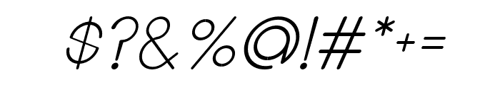 Paraoh-Italic Font OTHER CHARS