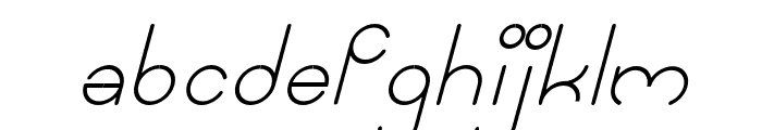 Paraoh-Italic Font LOWERCASE