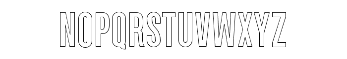 Parkson-OutlineExtraBold Font LOWERCASE