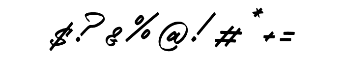 Parkstam Sutherlane Italic Font OTHER CHARS