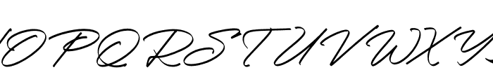 Parkstam Sutherlane Italic Font UPPERCASE