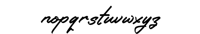 Parkstam Sutherlane Italic Font LOWERCASE