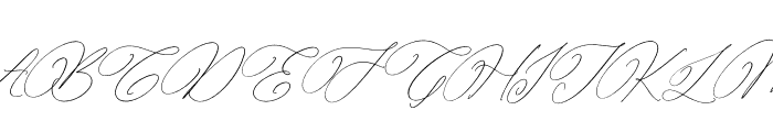 Parmidass Elarista Italic Font UPPERCASE