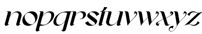 Parodisme-Italic Font LOWERCASE