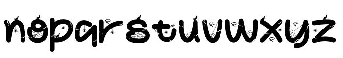 Partty Halloween Font LOWERCASE