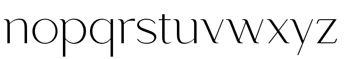 Paseo Thin Font LOWERCASE