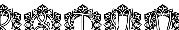 Passion Mandala Monogram Font LOWERCASE