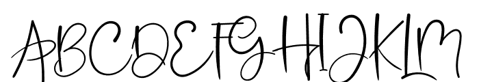 Pastella Autography Font UPPERCASE