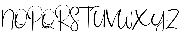 Pastella Autography Font UPPERCASE