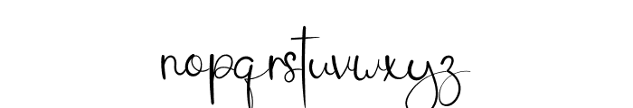 Pastella Autography Font LOWERCASE