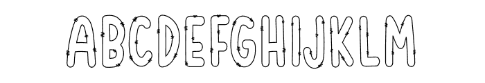 Patchy Font UPPERCASE