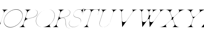 Patented Ramesh Light Italic Font UPPERCASE