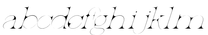 Patented Ramesh Light Italic Font LOWERCASE