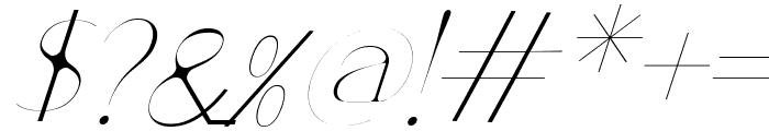 Patented Ramesh Regular Italic Font OTHER CHARS