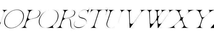 Patented Ramesh Regular Italic Font UPPERCASE