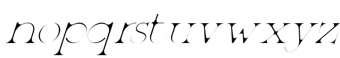 Patented Ramesh Regular Italic Font LOWERCASE