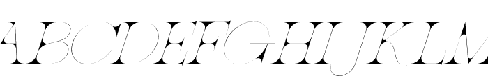 PatentedRamesh-LightItalic Font UPPERCASE