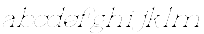 PatentedRamesh-LightItalic Font LOWERCASE