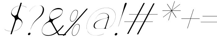 PatentedRamesh-RegularItalic Font OTHER CHARS