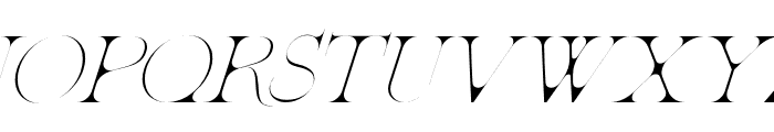 PatentedRamesh-RegularItalic Font UPPERCASE