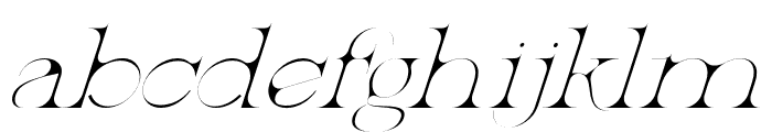 PatentedRamesh-RegularItalic Font LOWERCASE