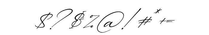Patricia Signature Italic Font OTHER CHARS