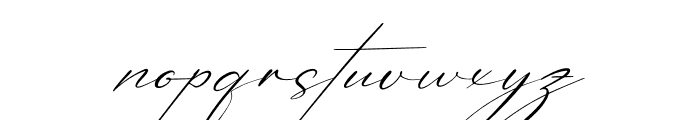 Patricia Signature Italic Font LOWERCASE