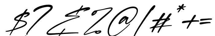 Patrick Amtesa Italic Font OTHER CHARS