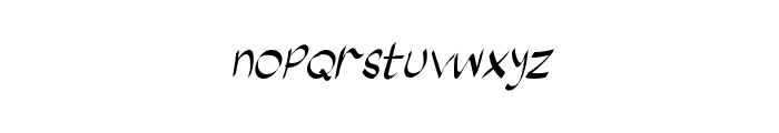 PatrickWinne-Italic Font LOWERCASE