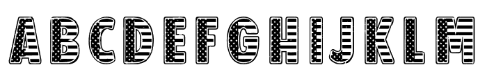 Patriotic Font Regular Font LOWERCASE