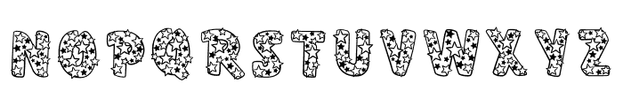 Patriotic Star Font LOWERCASE