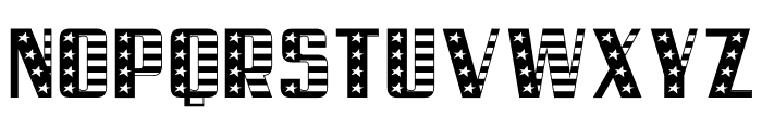 Patriotic USA Font UPPERCASE