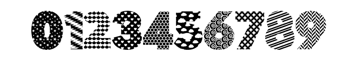 Pattern Silhouette Font Regular Font OTHER CHARS