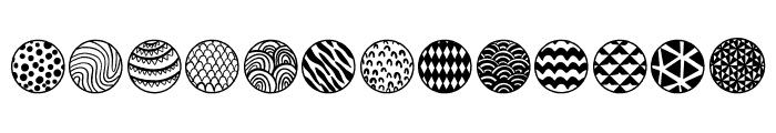 Pattern doodle Font UPPERCASE