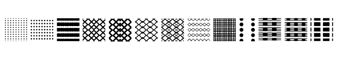 Patternd Squares Font UPPERCASE