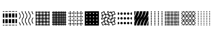 Patternd Squares Font LOWERCASE