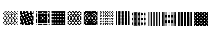 Patternd Squares Font LOWERCASE