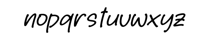Patymora Notes Italic Font LOWERCASE