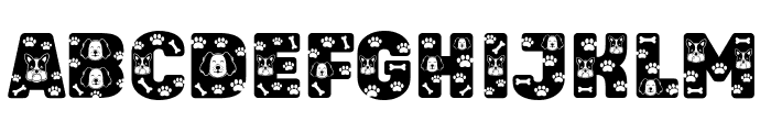 Paw Cad Font UPPERCASE