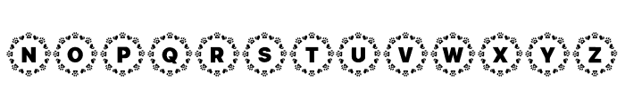 Paw Love Monogram Font LOWERCASE