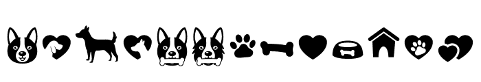 Paw Wow Clipart Font UPPERCASE