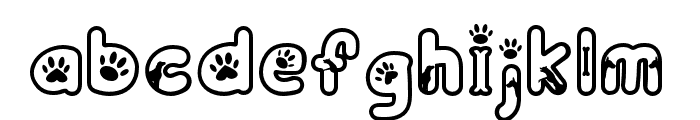 PawPow-Outline Font LOWERCASE