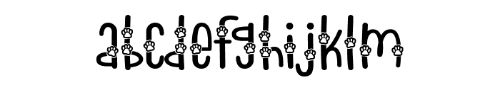 Pawesome Font LOWERCASE