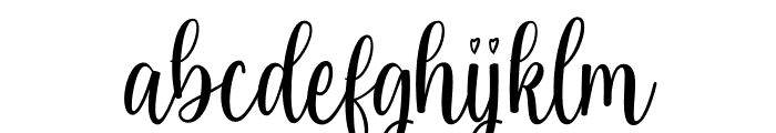Peaceful Heart Font LOWERCASE