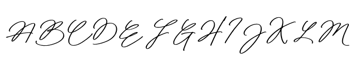 PeacefulHarmonySignature-Regula Font UPPERCASE