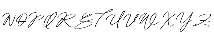 PeacefulHarmonySignature-Regula Font UPPERCASE