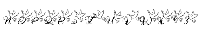 Peaceletter Font LOWERCASE