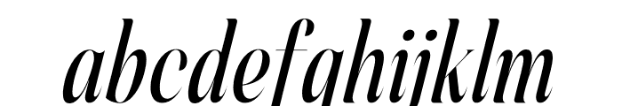 Peach Charley Italic Font LOWERCASE
