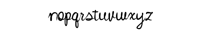 Peach Willow Font LOWERCASE